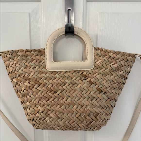 Madewell Mini Bucket Crossbody Bag in Handwoven Straw - Picture 4 of 12